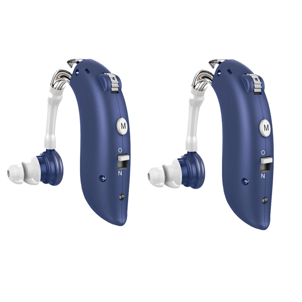 Blue Rechargeable Hearing Aids (Pair)